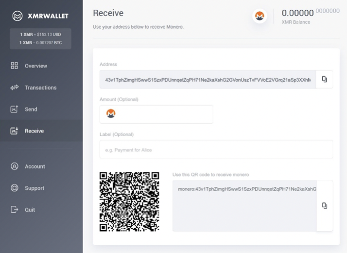 xmr cryptocurrency wallet